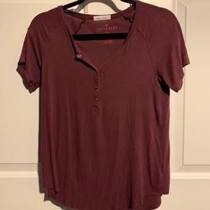 Burgundy t-shirt from American Eagle